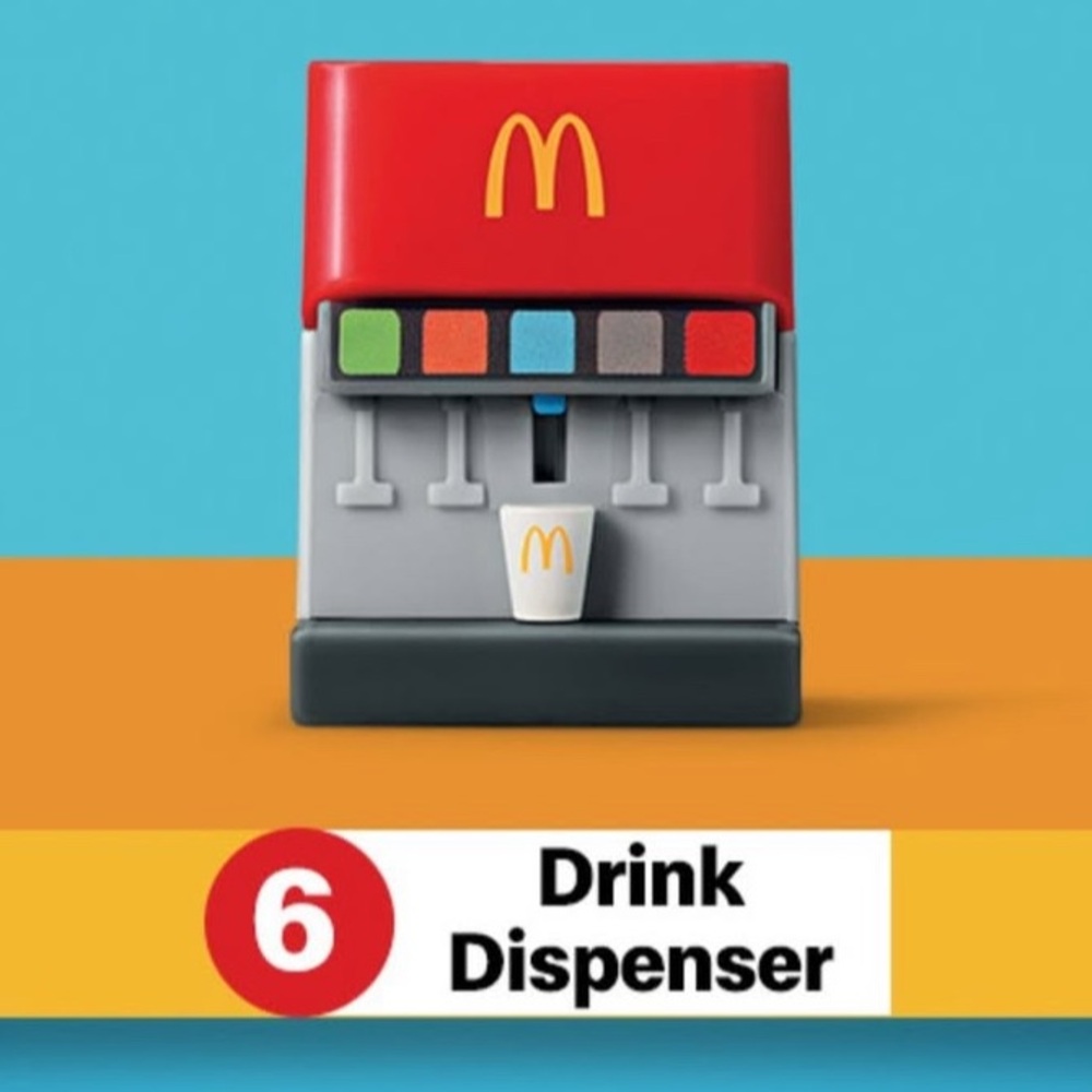 McDonald's Lil McDonald's Drink Dispenser Toy Mini Soda Fountain Asia Exclusive